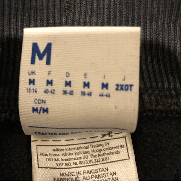 Reebok Classic Sweat Pants Mens Size Medium Black and White - Picture 7 of 8